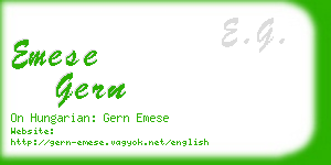 emese gern business card